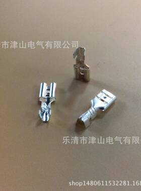 厂XLM187直插端子4.8家插簧DJ622-D4.8A冷压端子裸插簧