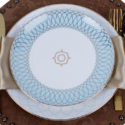 式法式蒂新古美典西餐具套装亚戈陶瓷VLL西餐餐盘样板房展厅西具