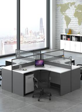 公JLX室四人办卡员位屏风位职办公桌椅公会计工作位六人工位教师