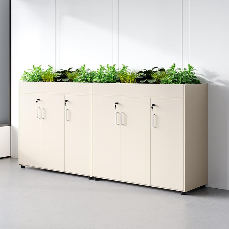 办公室矮抽柜储物办公柜资料屉柜带机锁收纳柜tb-72435文件小柜柜