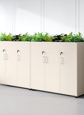 办公室矮抽柜储物办公柜资料屉柜带机锁收纳柜tb-72435文件小柜柜