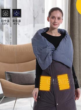 季电热子睡充电加毯热毛毯子冬办公室午休午加1GZ68687绒保暖发热