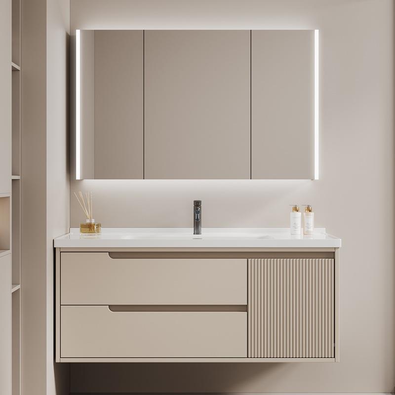 轻奢能卫生间体盆柜现代简约浴室柜组合可订F97H5TSS洗智手脸盆洗