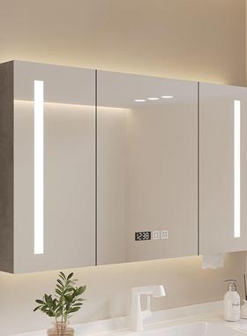 卫生间化挂式墙置物柜架浴室储物柜智能AL100131单独镜实木妆镜收