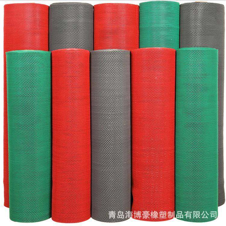 厂家直销卫生间防滑地垫塑S垫料镂空垫塑防滑垫网格地S1垫料PVC地