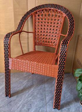 GCK老年人藤子椅0到老80岁藤编椅年人专7用凳老人靠椅老年款休闲