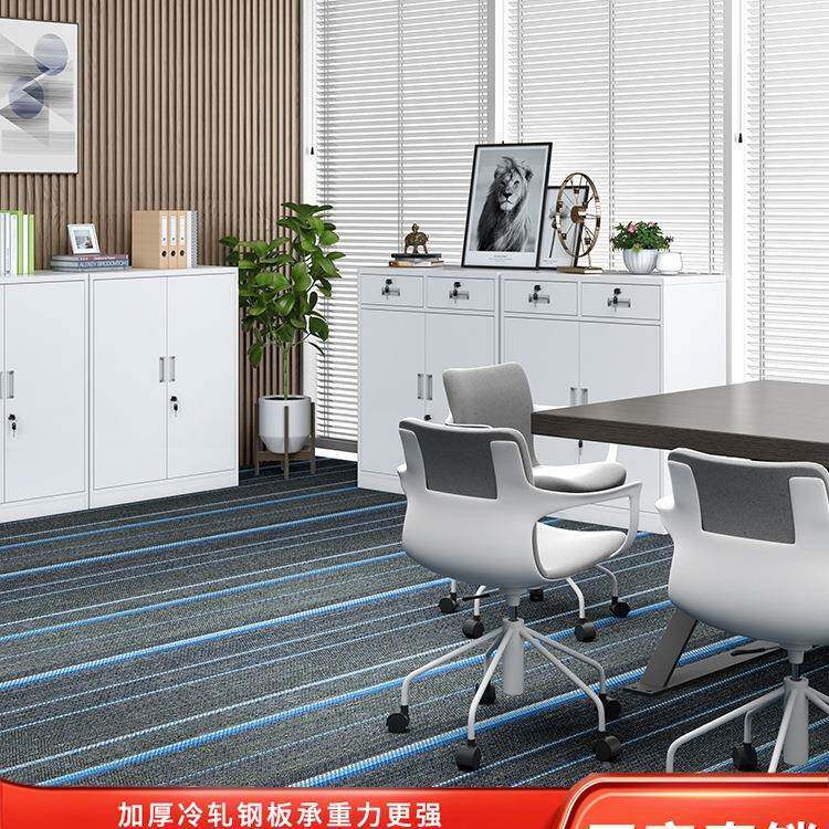 铁皮办公室文件柜锁抽柜屉财务资料小矮柜柜家无品牌/用收纳储物