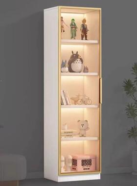 书柜展示ojbk6134柜可移动落地一组合置物厅酒家用客窄体边柜透明