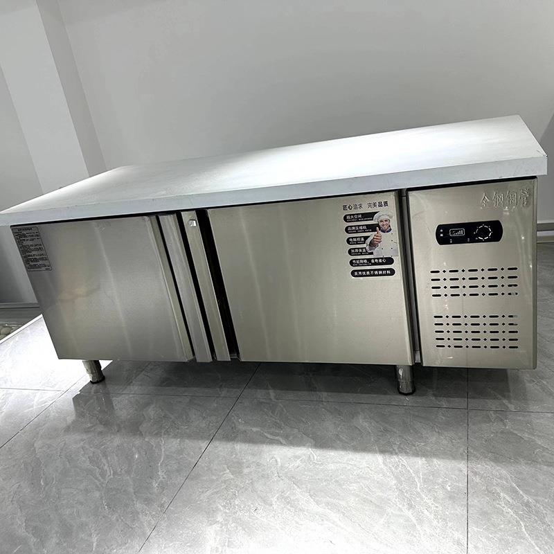 酒店厨房无品牌/饭店藏冷冷冻冰不锈钢操作台台厨后平冷柜铜管柜