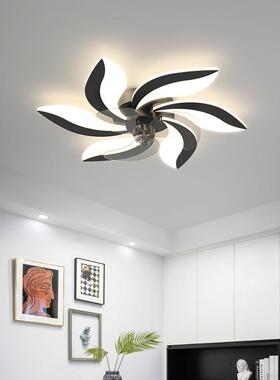 2025年款吸顶风扇卧室灯扇晶吊扇灯新餐厅智能摇头带电IQQ风水扇