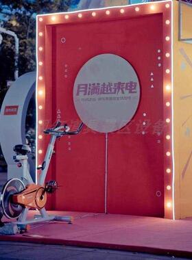 网发电单车脚踏发味电骑行健身趣商动感单车业红QUD互动自行车发