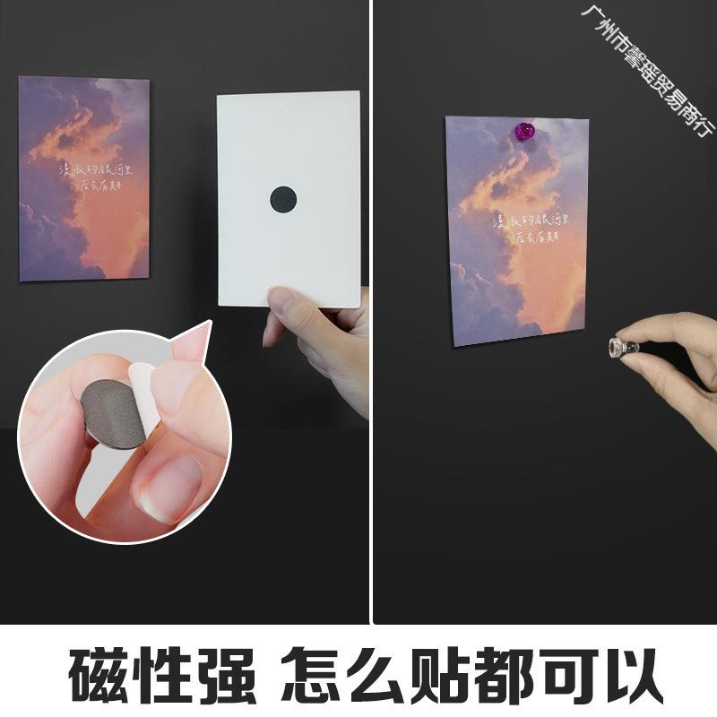磁吸照片冰箱板贴展示板上墙背景黑板墙贴墙示展墙壁装饰白ySHEKd