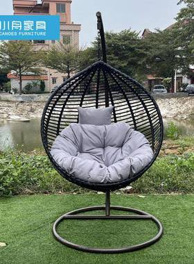 摇椅QPC单双人台粗藤吊篮人椅吊子室内秋千阳户外家用摇篮懒藤椅