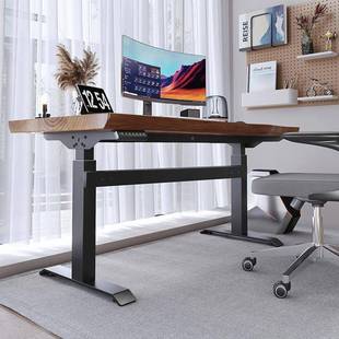 原大板书桌办公脑427桌学习电实木工台家用电竞桌桌架电动作升木