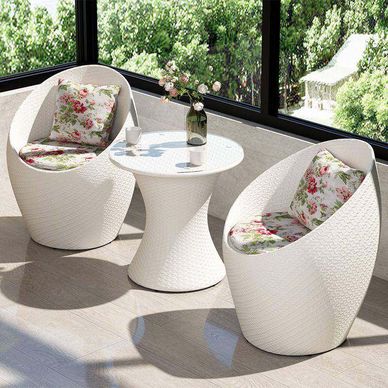 藤椅三套阳台小桌椅一桌两椅茶几组PWK庭院件户网外休合闲室内红,商业/办公家具,商用藤编家具,淘宝优惠券,粉丝福利购,淘宝优惠卷