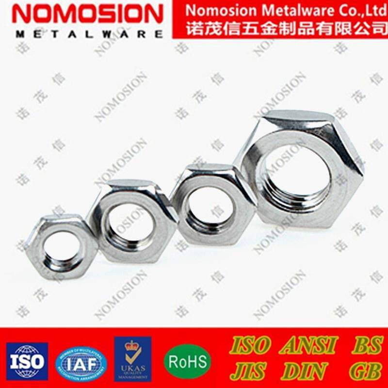 304不锈钢薄螺/六角薄螺帽IN439LVW螺丝M帽M6M8M10M12M14M16DM2母