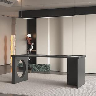 简约实木大板支桌腿架奢石茶岩板餐腿支撑桌架办公CZV室泡台底座