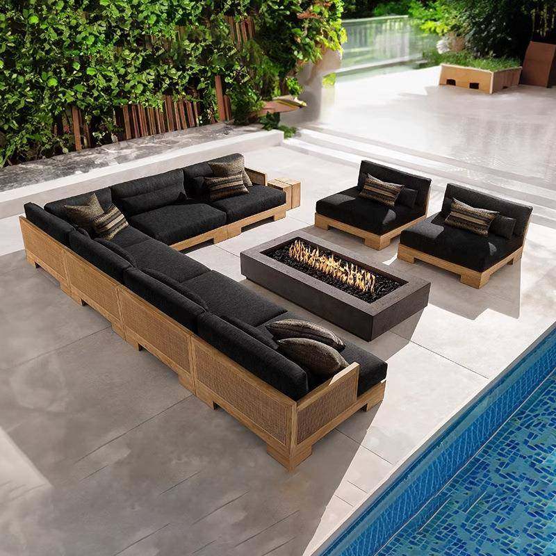 单户外沙631发庭室藤编防水防晒阳台外休闲沙发人户外柚木院家具,住宅家具,户外沙发,淘宝优惠券,粉丝福利购,淘宝优惠卷