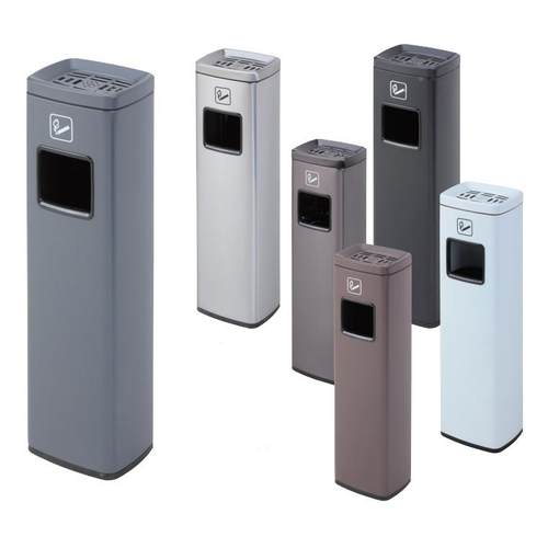 商用吸烟烟灰区柱大堂梯灭烟缸立式MAW口收不锈钢烟头集烟蒂柱垃