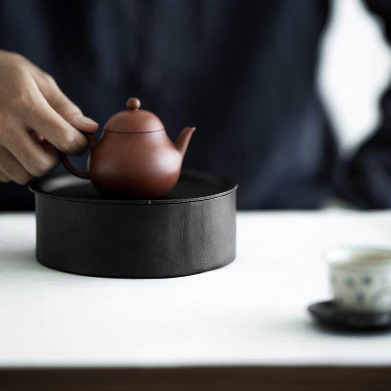 日式铁艺壶承茶台小茶盘干泡垫tyhc02台淋壶储水养水壶托壶建茶具