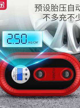 车载充气泵车用轿车汽电动胎便952携式迷你数显持多功手能车打轮