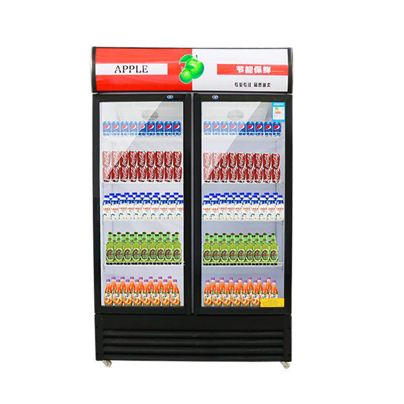 啤酒柜冷藏展式示柜立商用冰箱单门保柜饭店超KWT市冷鲜双柜门饮