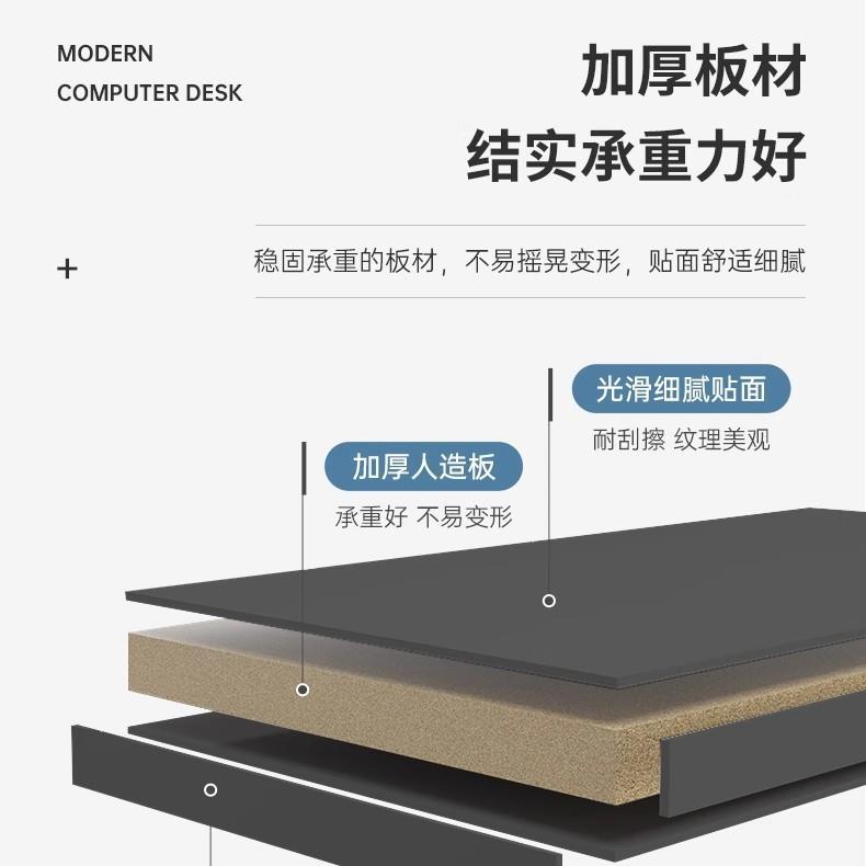 写台式电脑桌桌家用MDZ带抽屉书桌现公代简约办桌卧室学生字简易