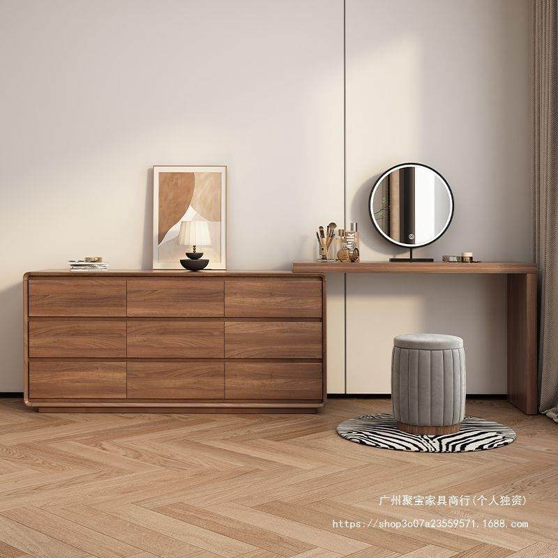 新中式实色型梳妆台卧室简约现代斗一体化木柜妆桌实木色小户转角,住宅家具,梳妆台/桌,淘宝优惠券,粉丝福利购,淘宝优惠卷