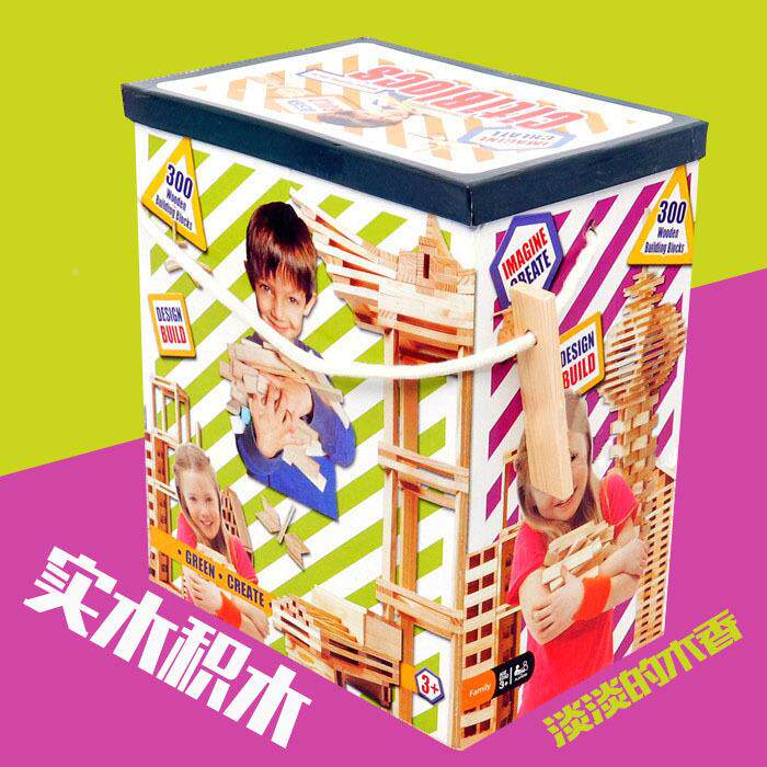 WXG卡色普乐030木片堆塔积原木益智创意木制拼搭质玩具