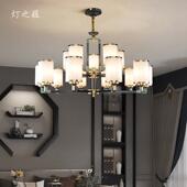 新中式 主灯中国风客吊厅FQD442灯简大气约全铜餐式 厅灯具现代中大