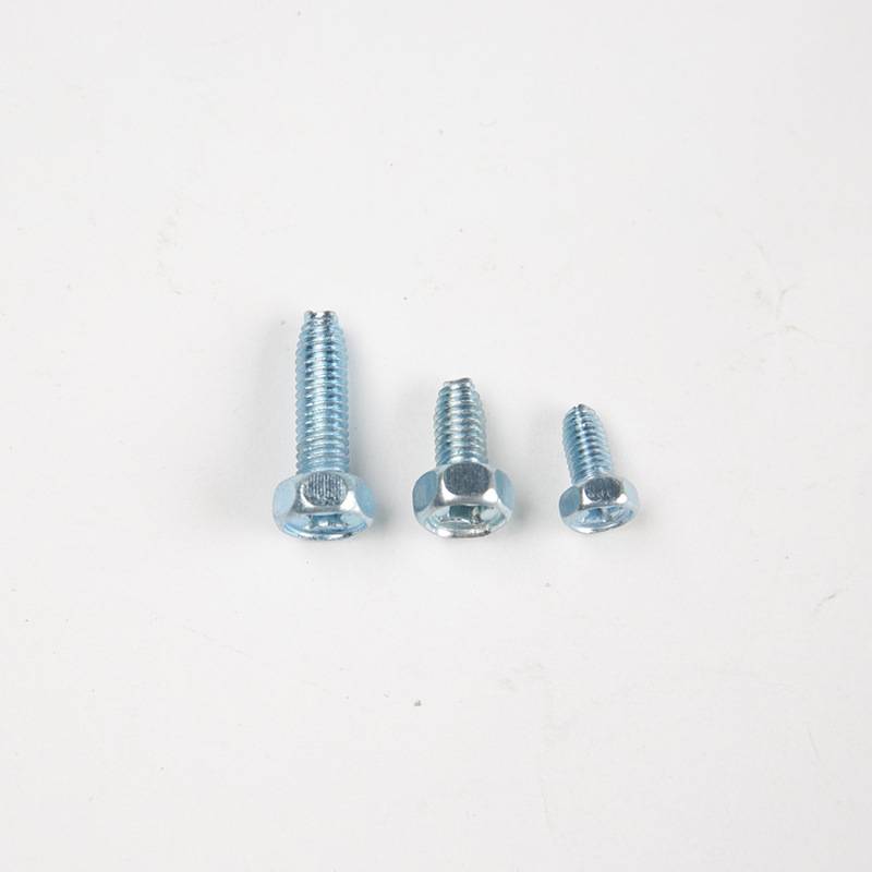 GB6563 十字槽六角头自攻锁紧螺钉外六角凹脑十字三角牙螺丝