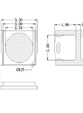 EMM1W大功率贴片160-180LM灯珠9V高压030白3光灯珠暖自然白金白黄