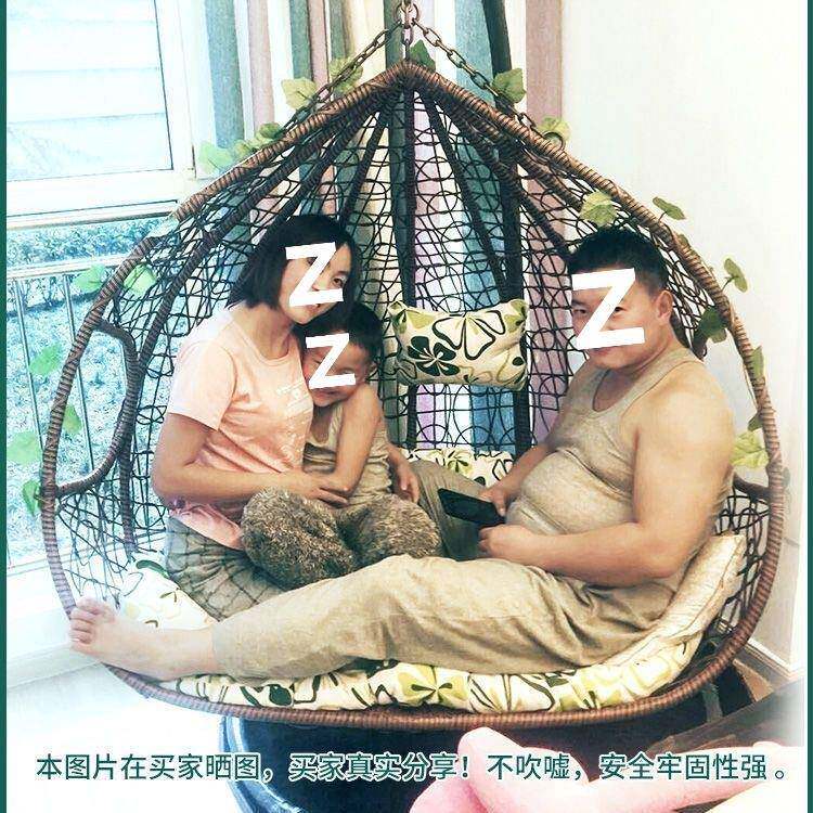 吊椅外秋千藤吊篮椅室内阳台鸟巢椅吊床摇椅摇SSJ椅坐篮户睡两用