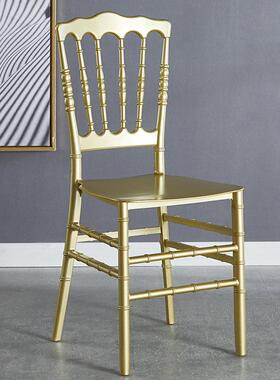 白色竹节EQB椅色婚子庆椅户外草地婚礼椅子金宾客水晶透明椅具道