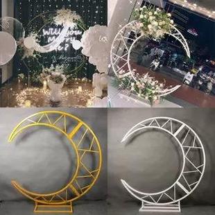 月铁亮求背景婚礼装饰户外艺烤拱门架爬藤婚架网红漆tfgh%u+l打卡