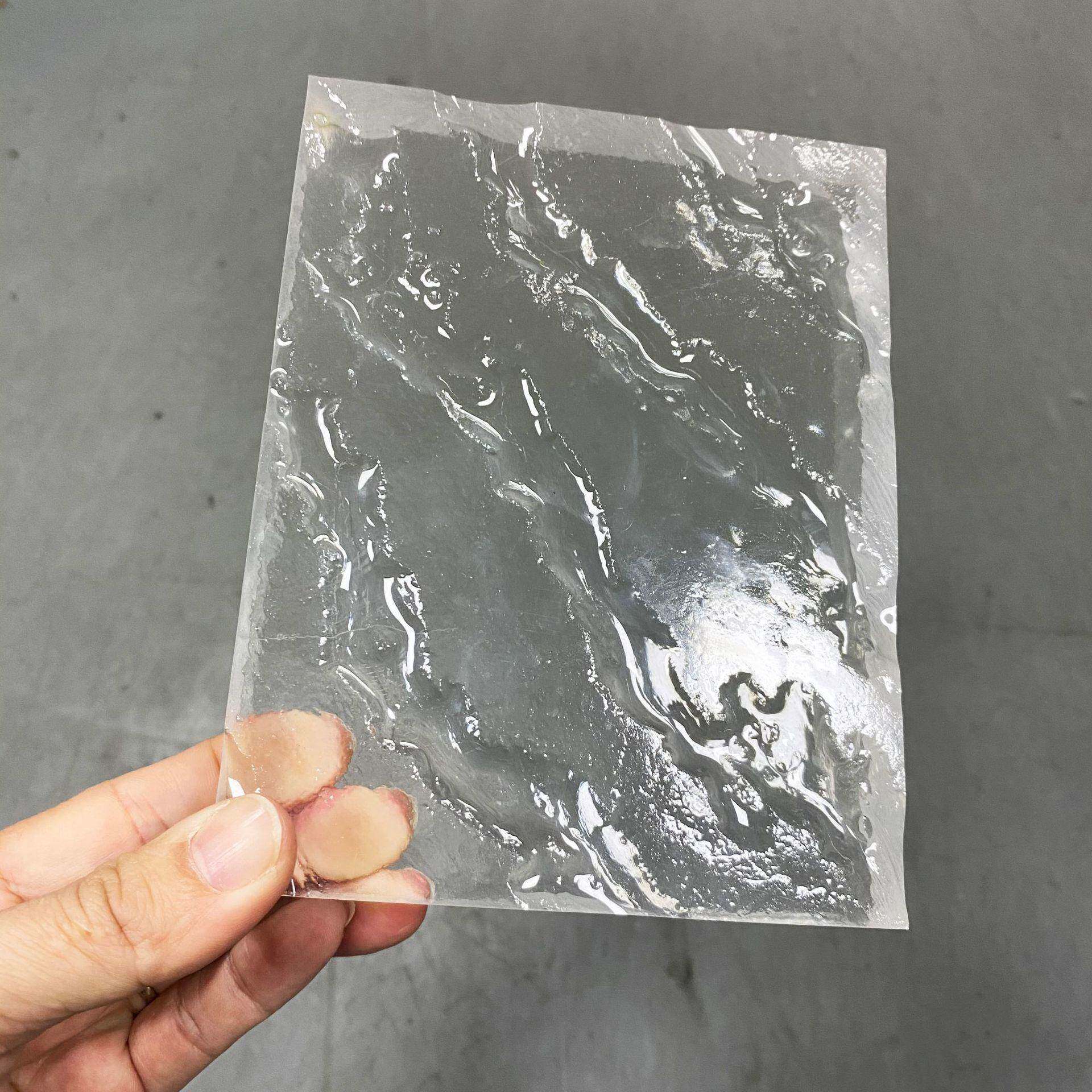 透明冰裂纹亚力酒大堂克装饰隔断水波纹流水纹有玻璃机屏无品牌/