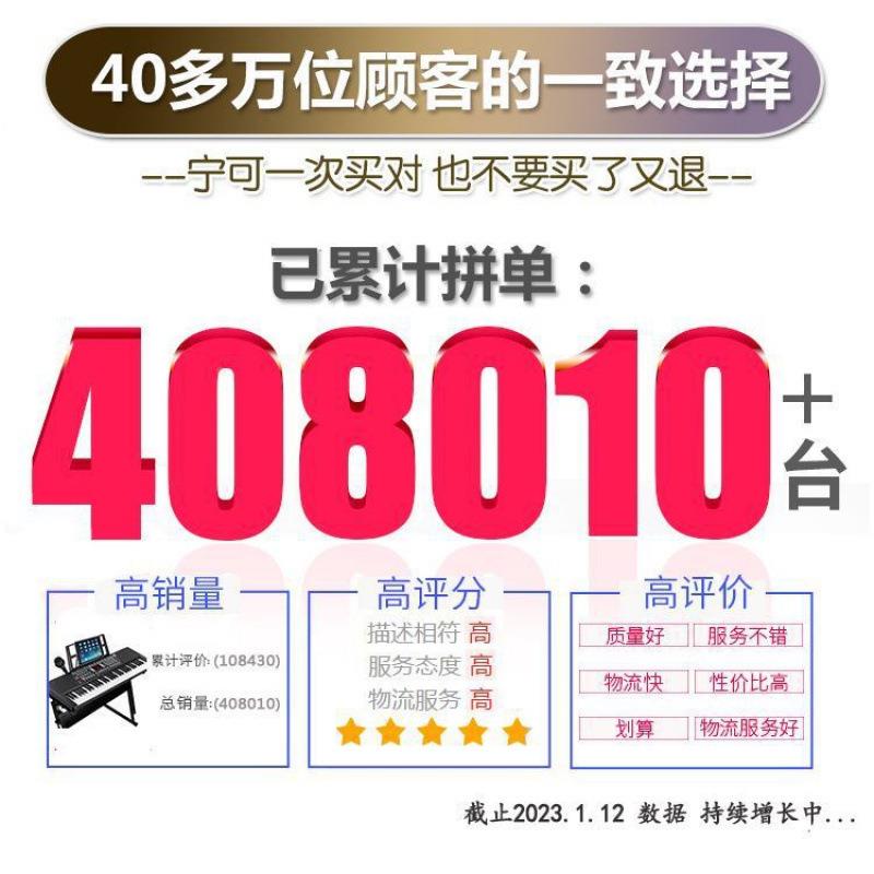 *人电子琴初学儿童钢琴男女成小者宝宝多功FDP能玩具乐孩器