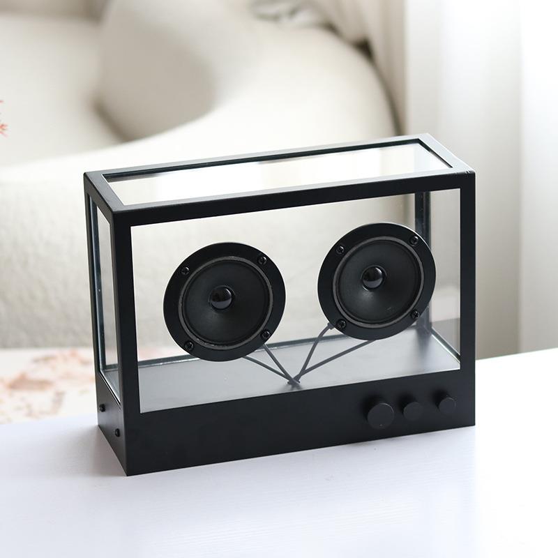 现代轻摆奢件样板间卧室床头柜桌面音响配音RMS箱组合搭摆软装饰