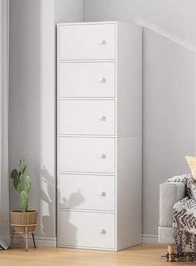 五斗柜收纳柜卧物柜窄小立柜室储物柜客厅转角柜靠墙置落地LKA尾