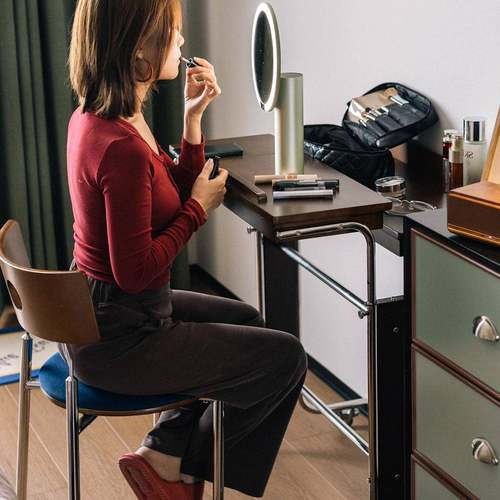 中古实木豪JBL斯折叠移动升书桌小办户型电脑公学习降室卧飘窗床