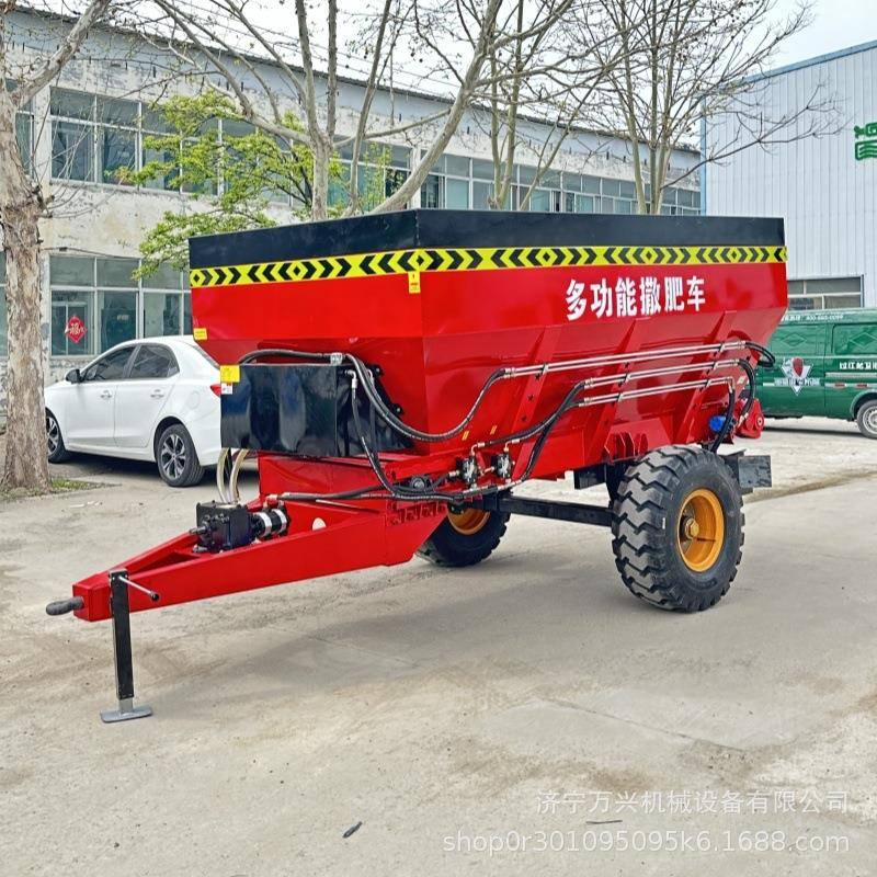 牵引式撒拖粪车农用施肥机挂拉机拖撒肥机湿粪肥干抛粪车ZEH撒粪