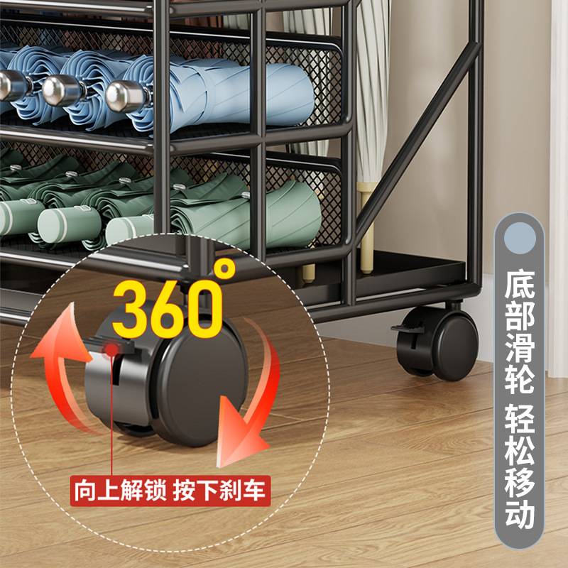 雨伞收纳架入户门口家用置伞架伞具整理柜门后可移动放伞置物架子