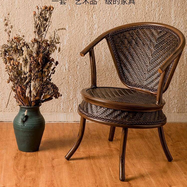 椅藤三件套阳台一休闲藤编外庭室院欧式桌两椅MRB组合迷你小桌椅