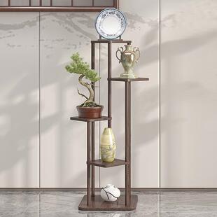 花置物架阳台客架厅33461落地式用家多肉托架支架实木电靠墙视柜
