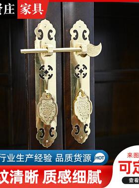 中式物博古架架老榆木置展示仿古52040两门素面书柜新办公室书橱