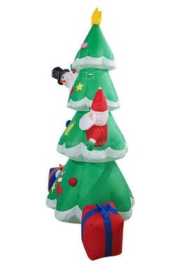 2.4人充气圣诞树气模发光圣诞气模EYD树雪老充人气米布置道具