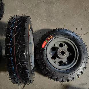 CHO16寸400 8铸钢充气单轮手推马车轮餐车轮橡车胶业工脚轮