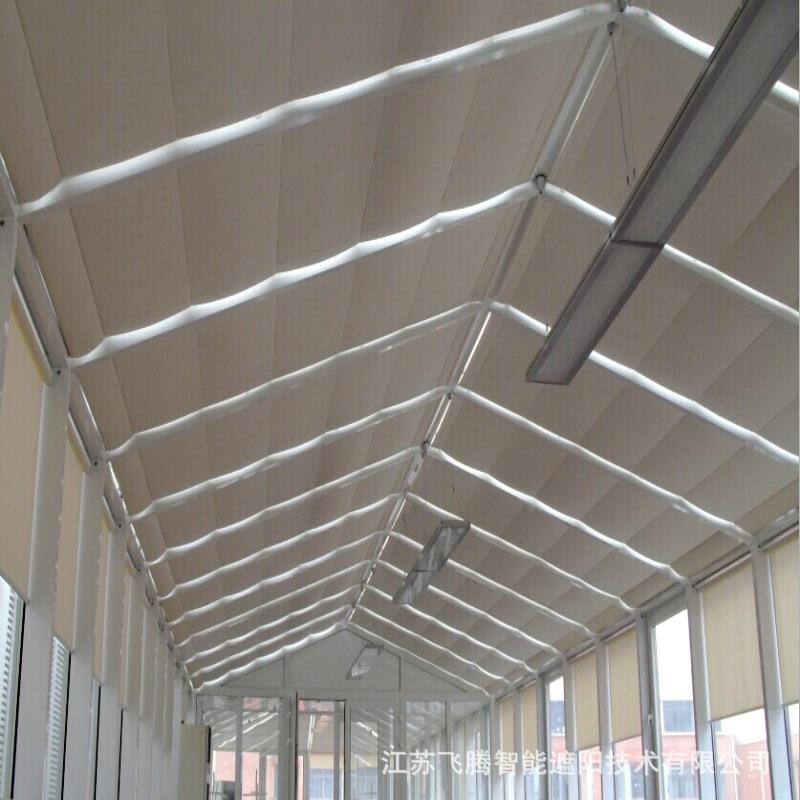 电玻璃房顶动天棚帘阳光房智遮光FT-221帘能热遮阳网厂家隔支持测