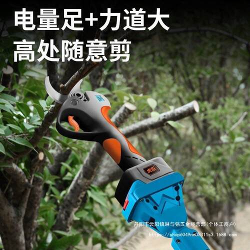 德国虎臣修长杆YZQ杆大功率园林枝加工具高枝剪电动伸缩全自动
