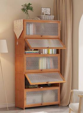 实门木书柜带矮柜楼下230502物柜书架储物置物客厅多层防储尘家梯